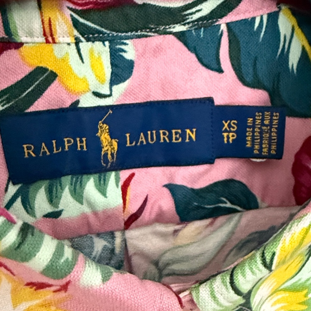 Ralph Lauren Pink Floral Casual Shirt - Picture 2 of 5